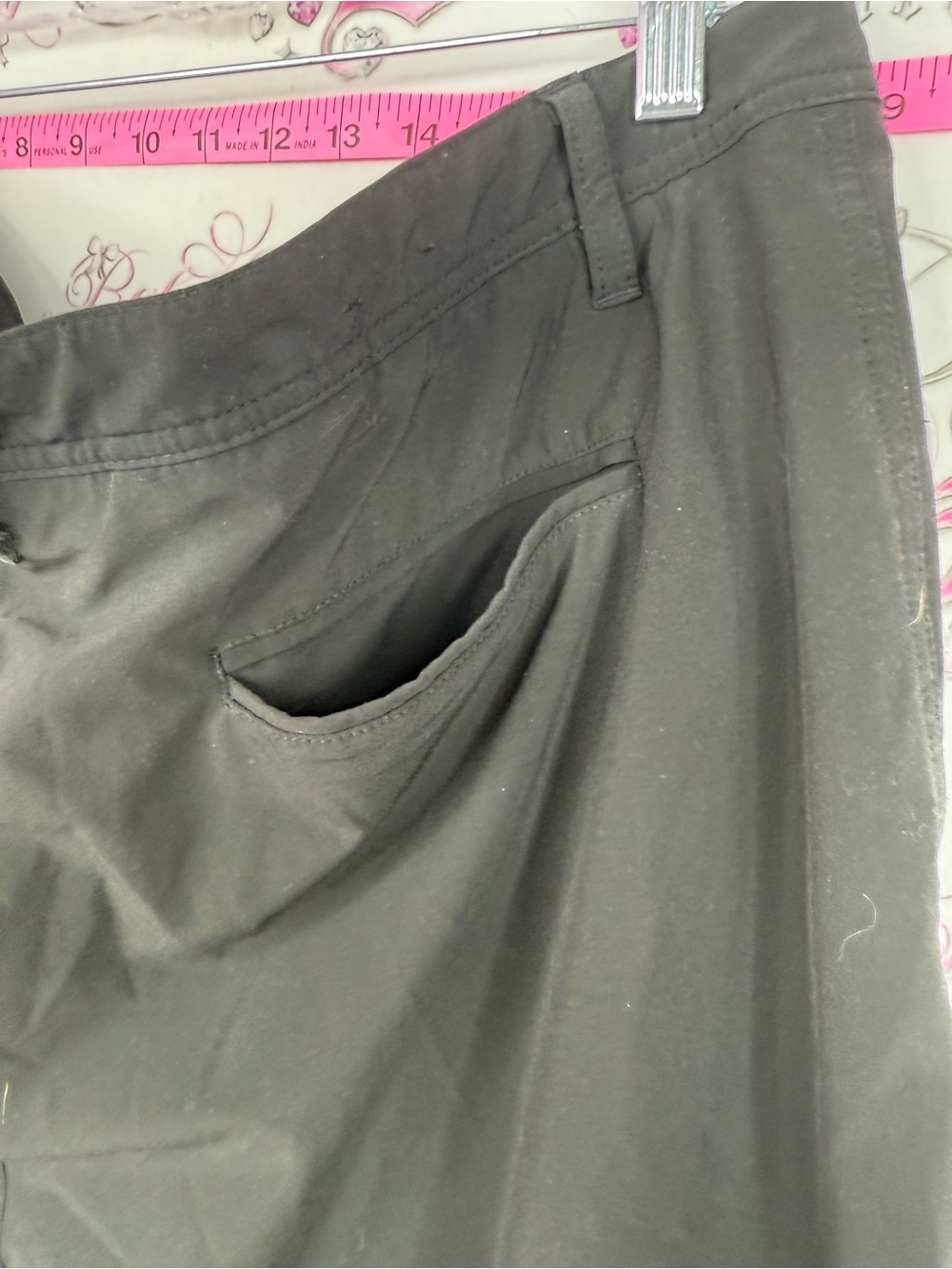 FJ shorts Black Flat-Front Men's Shorts - Picture 7 of 11